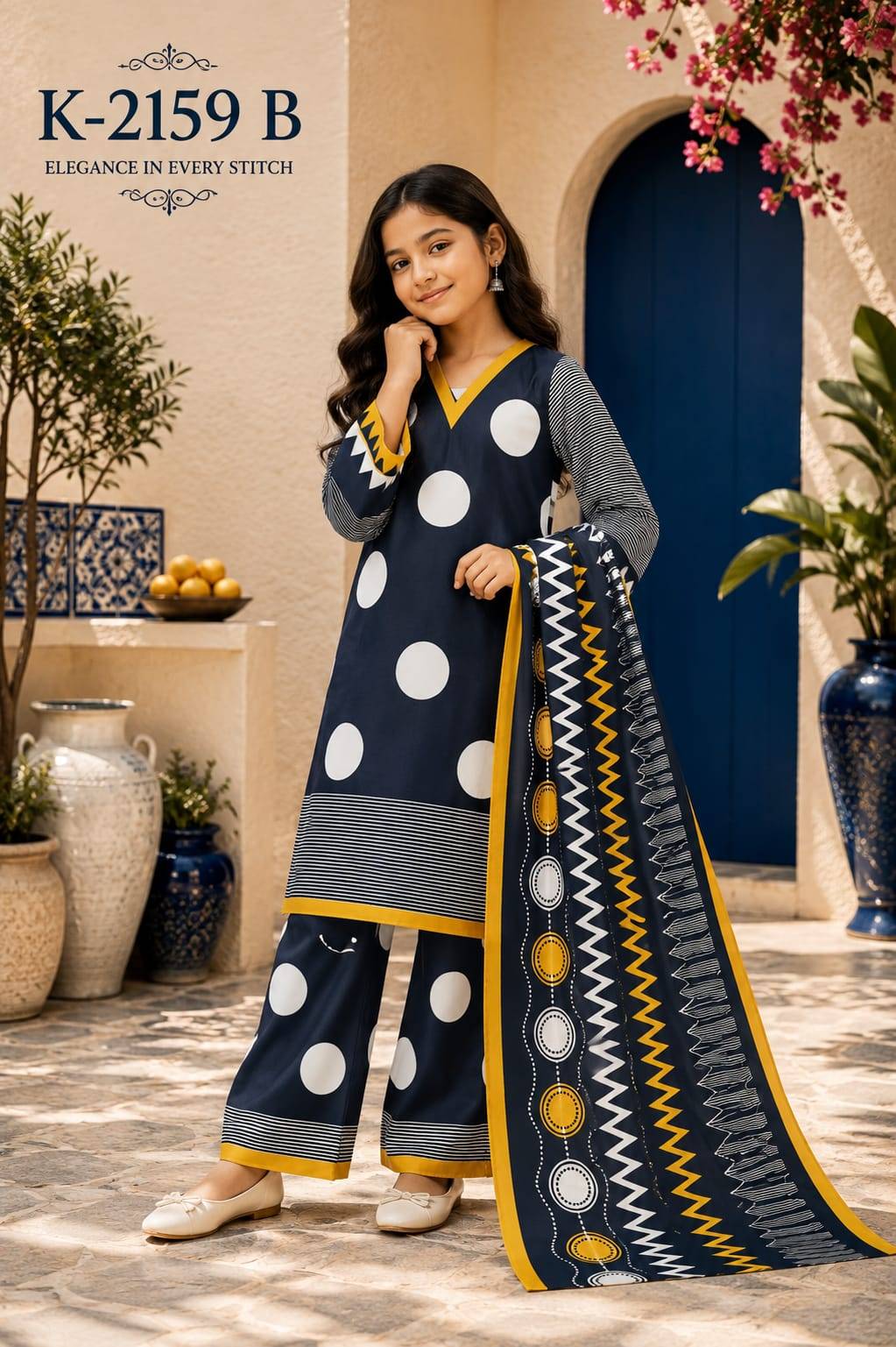 K-2159 By The wonder woman Indian casualwear designer Mal Satin kids collection At Wholesale Price